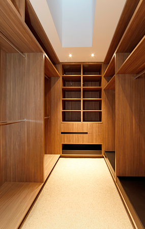 modern wardrobe designs are a sanctuary of simplicity, where there's ultimate utilisation of space for storage.